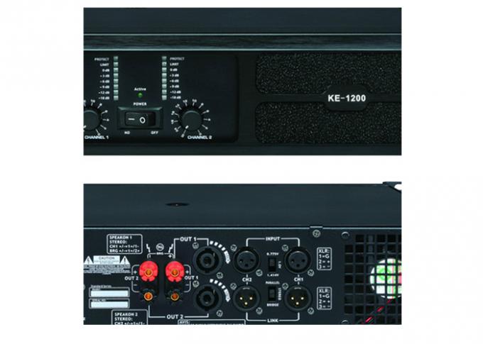 el amplificador 800watt x 2 del altavoz del Karaoke canaliza el sistema del amplificador del ktv