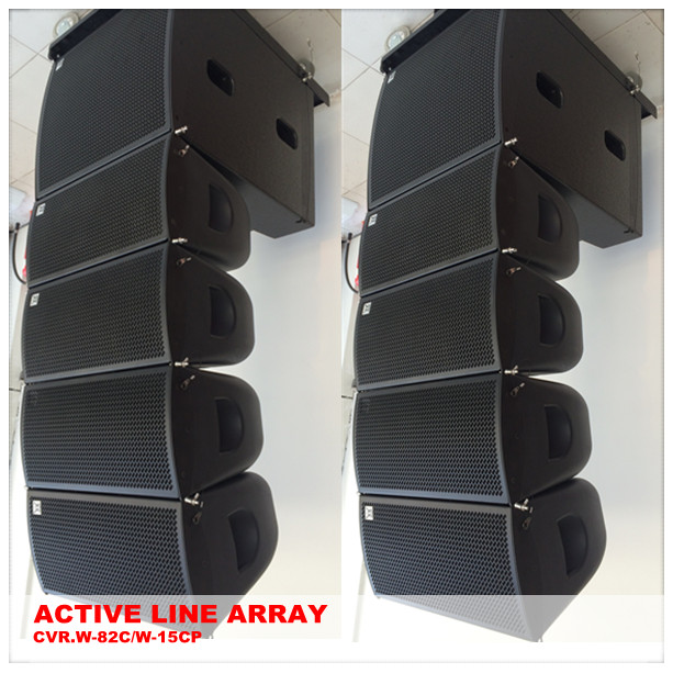 Favorable línea audio activa caja de altavoz de la gama completa de los altavoces de la sala de conferencias del arsenal