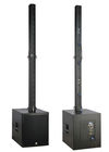 Sistema de sonido acústico de aluminio de la torre portátil negra para la banda para la venta