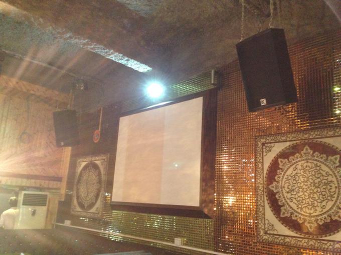Favorable sistema de sonido interior audio negro del club de noche de la pintura de 10 de la pulgada altavoces del Karaoke