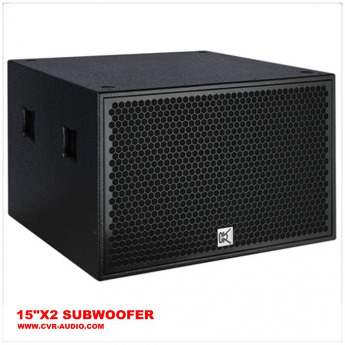Club de noche altavoz audio del subwoofer de 1000 vatios favorable 15" X2 4" BOBINA de VOZ